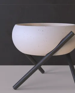 Small flower pot on legs