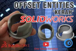 SolidWorks Tutorial Indonesia #019 (Eng Sub) - Offset Entities 'Kerah'