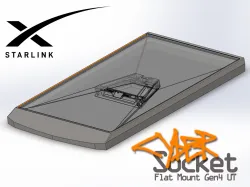 Starlink Standard Gen 4 Flat Mount CyberSocket