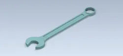 Studycadcam 3D CAD Exercise 1114/Combination Spanner/Llave Combinada/Autodesk Inventor Pro