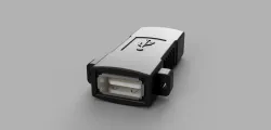 USB female to female panel-mount adapter