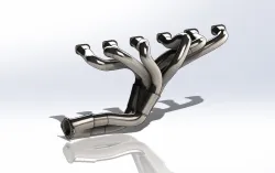 v12 engine exhaust mainfold