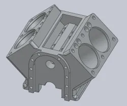 V4 engine block