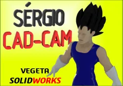 Vegeta 3d - Dragonball- Sérgio CAD CAM