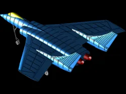 Vought F7U-3 Cutlass Aircraft Solid Assembly Model (Alibre)