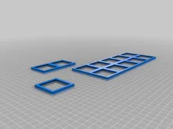 Warhammer movement tray conversion 20mm to 25mm square bases