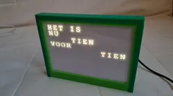 Woordenklok / Clock with words
