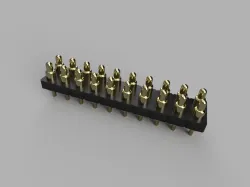 20 Position Spring Piston Connector Through Hole - Adam Tech PH2-3B-20-MVP-3345