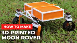3D printed moon rover