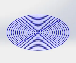 3D Printer Bed Leveling Test Circle Pattern and Square