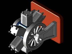 6 Cylinder Radial Engine