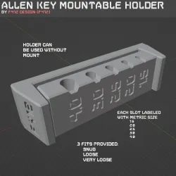 ALLEN KEY MOUNTABLE HOLDER