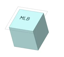 Aluminum Cube Design ( 1 in x 1 in x 1 in)