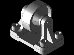 Assembly of Belt Roller Support