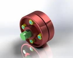 Bush type flexible coupling