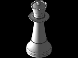 Chess Queen 3" Tall