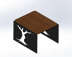 DESK WİTH TREE PATTERN