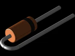 Diode DO-35 (SOD-27) vertically 2.5mm pitch