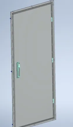 dressing room door (framed)