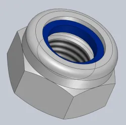 ECROU A BAGUE NYLON NUT din 985