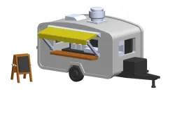 Food Truck Trailer (1:160 N Scale)
