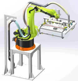 Full layer gripper with PAD grabbing mechanism