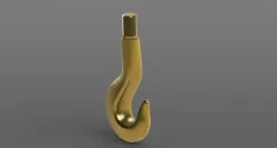 Gold crane hook