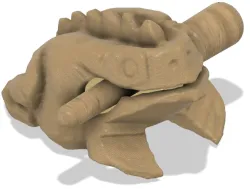 Guiro Wooden Frog - Percussion Instrument - Hollow