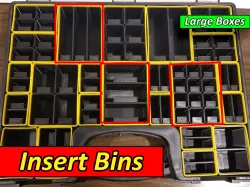 Harbor Freight Parts Bin Inserts - Large/Medium Boxes