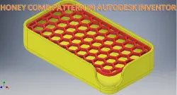 Honey Comb Pattern in Autodesk Inventor || Inventor Drawing Tutorial || Inventor Tutorial || 3DModel