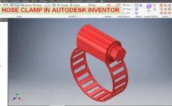 Hose Clamp in Autodesk Inventor || Inventor tutorials || Cad tutorials || 3D Modelling || Cad Basics