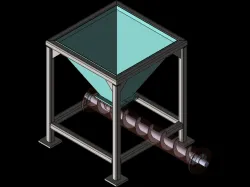How to design a Hopper screw conveyor in SolidWorks
