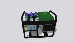 Hydrogen and petroleum fuelled generator