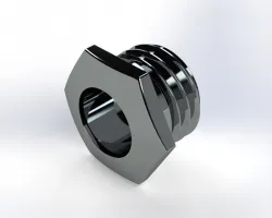 ¼" Jack Socket Chrome Nut