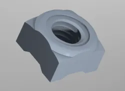 M6 Square weld nut