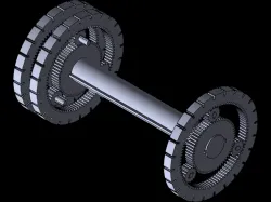 Miniature Axial Dual Phase Turbine Gearing