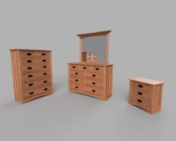 Mission Stile Bedroom Suit