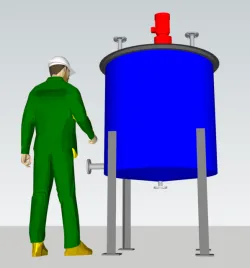 MIXING TANK WITH AGITATOR | TANQUE MEZCLADOR CON AGITADOR