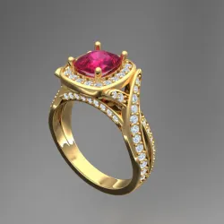 Modern Elegant Ring Design with Diamond Ring Concept