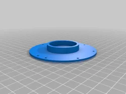 modified motor plate for turbine blower