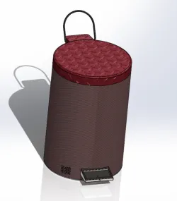 pedal trash bin