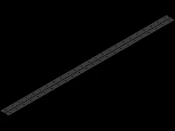 Piano Hinge with Holes 4'