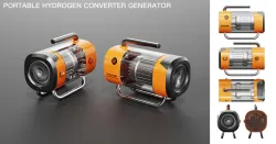 Portable hydrogen converter generator