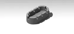 Rectangle and Two semi Circle Ashtray
