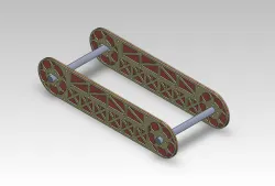 Reinforced and lightweight chassis for rescue robot