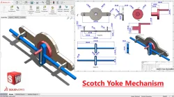 Scotch yoke mechanism design