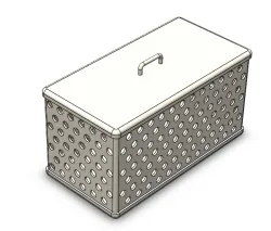 Sheetmetal Basket 3D Model
