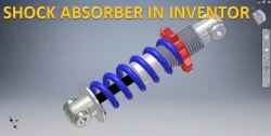 Shock Absorber in Inventor || Inventor 3d Modelling || Inventor drawing  | InventorAssembly tutorial