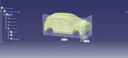 Simple Perodua Axia 'Compact Car' CAD Model Surface Design