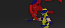 Spiderman vs Wolverine -Sérgio CAD CAM